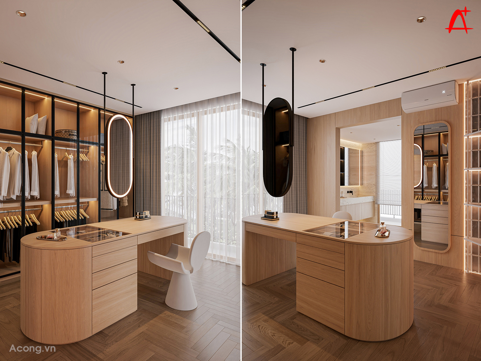 Phòng thay đồ sang trọng